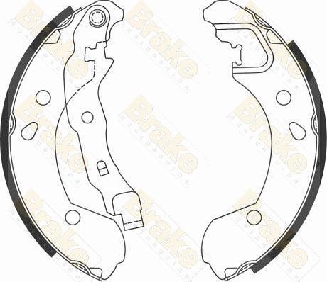 Brake Engineering SH2594 - Bremžu loku komplekts www.autospares.lv