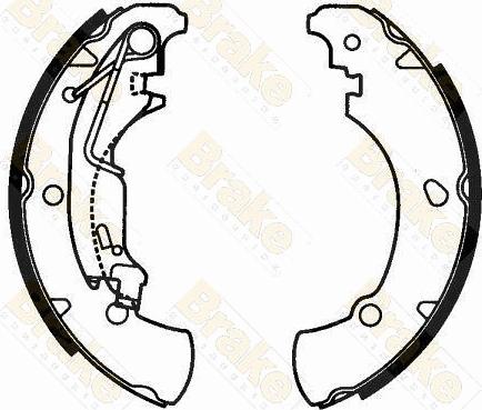 Brake Engineering SH2597 - Bremžu loku komplekts www.autospares.lv