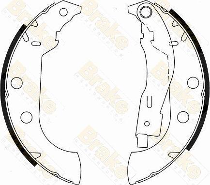 Brake Engineering SH2540 - Bremžu loku komplekts www.autospares.lv