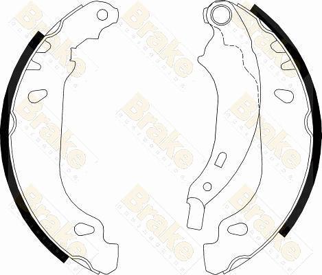 Brake Engineering SH2548 - Brake Shoe Set www.autospares.lv