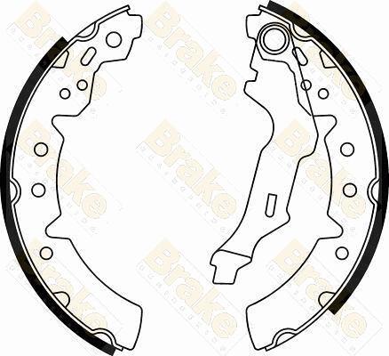 Brake Engineering SH2554 - Bremžu loku komplekts www.autospares.lv