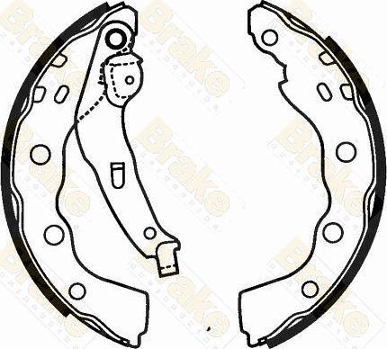 Brake Engineering SH2565 - Bremžu loku komplekts www.autospares.lv