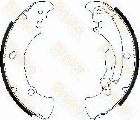 Brake Engineering SH2505 - Bremžu loku komplekts autospares.lv