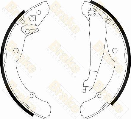 Brake Engineering SH2501 - Bremžu loku komplekts autospares.lv