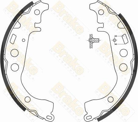 Brake Engineering SH2574 - Bremžu loku komplekts www.autospares.lv