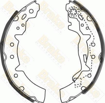 Brake Engineering SH2572 - Bremžu loku komplekts www.autospares.lv