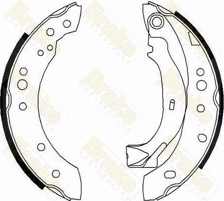 Brake Engineering SH2577 - Bremžu loku komplekts www.autospares.lv