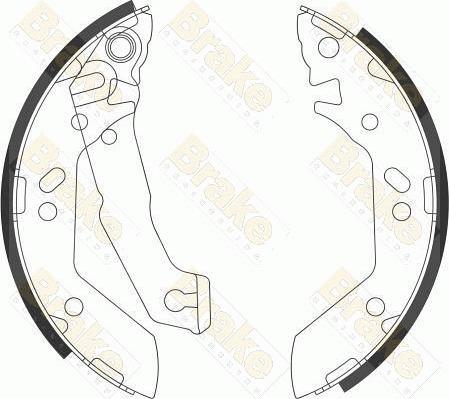 Brake Engineering SH2602 - Bremžu loku komplekts www.autospares.lv