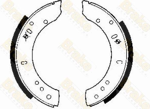 Brake Engineering SH2082 - Bremžu loku komplekts www.autospares.lv