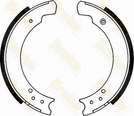 Brake Engineering SH2075 - Bremžu loku komplekts www.autospares.lv