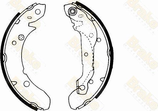 Brake Engineering SH2152 - Bremžu loku komplekts autospares.lv