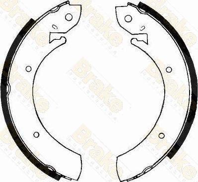 Brake Engineering SH2181 - Bremžu loku komplekts www.autospares.lv