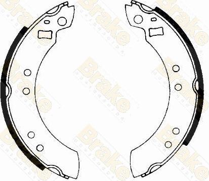 Brake Engineering SH2124 - Bremžu loku komplekts autospares.lv