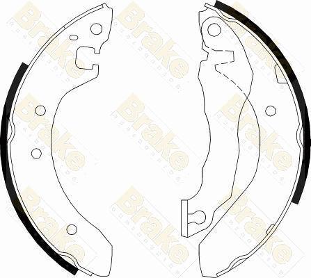 Brake Engineering SH2176 - Bremžu loku komplekts www.autospares.lv