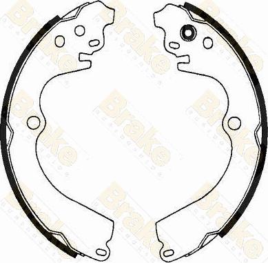 Brake Engineering SH2350 - Brake Shoe Set www.autospares.lv