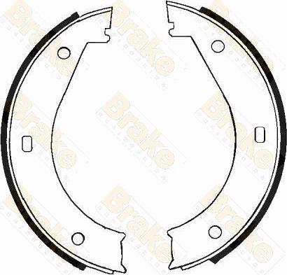 Brake Engineering SH2300 - Bremžu loku kompl., Stāvbremze autospares.lv