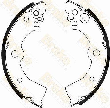 Brake Engineering SH2336 - Brake Shoe Set www.autospares.lv