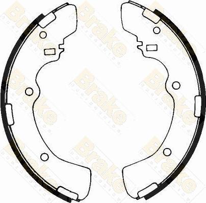 Brake Engineering SH2327 - Bremžu loku komplekts www.autospares.lv