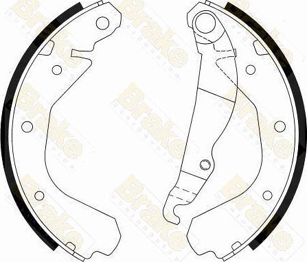 Brake Engineering SH2212 - Bremžu loku komplekts autospares.lv