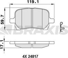 BOSCH BP1240 - Bremžu uzliku kompl., Disku bremzes www.autospares.lv