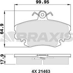 Valeo 671155 - Bremžu uzliku kompl., Disku bremzes www.autospares.lv