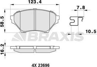 FTE 9001802 - Bremžu uzliku kompl., Disku bremzes www.autospares.lv