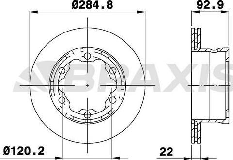 Braxis AD1018 - Bremžu diski www.autospares.lv