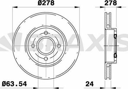 Braxis AE0490 - Bremžu diski www.autospares.lv