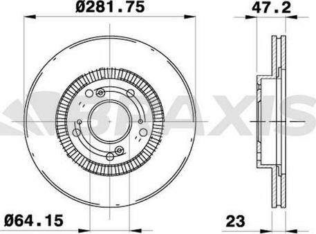 Braxis AE0404 - Bremžu diski www.autospares.lv