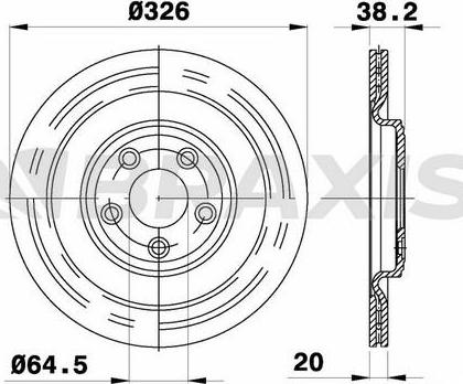 ABE C4J001ABE - Bremžu diski www.autospares.lv