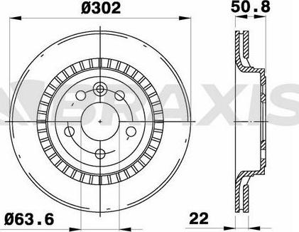 Braxis AE0433 - Bremžu diski www.autospares.lv