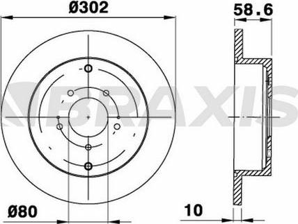 Braxis AE0421 - Bremžu diski www.autospares.lv