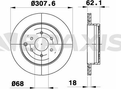 Braxis AE0592 - Bremžu diski autospares.lv