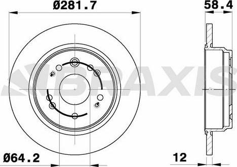 Braxis AE0516 - Bremžu diski autospares.lv