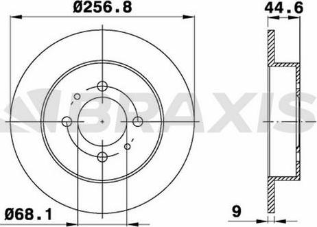 Braxis AE0582 - Bremžu diski autospares.lv