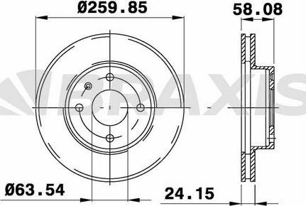 Braxis AE0603 - Bremžu diski www.autospares.lv