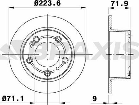 Braxis AE0614 - Bremžu diski autospares.lv