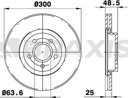 Braxis AE0042 - Bremžu diski autospares.lv