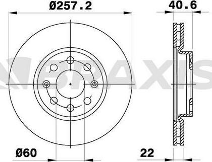 Braxis AE0007 - Bremžu diski www.autospares.lv