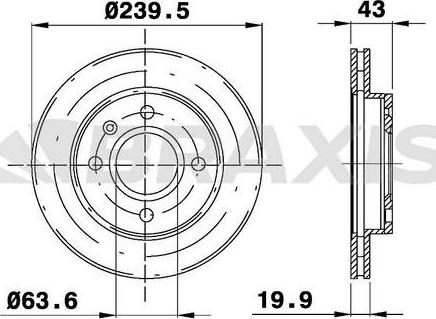 Braxis AE0017 - Bremžu diski www.autospares.lv