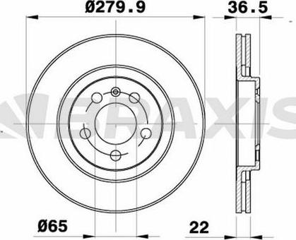 Braxis AE0033 - Bremžu diski www.autospares.lv