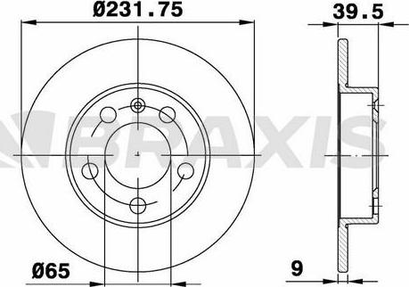 Braxis AE0021 - Bremžu diski www.autospares.lv