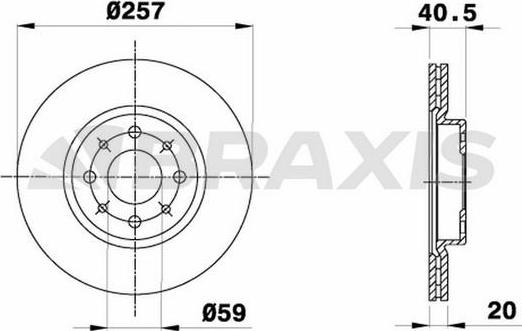 Braxis AE0027 - Bremžu diski autospares.lv