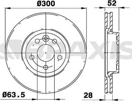 Braxis AE0074 - Bremžu diski autospares.lv