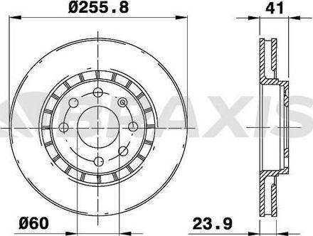 Braxis AE0075 - Bremžu diski autospares.lv