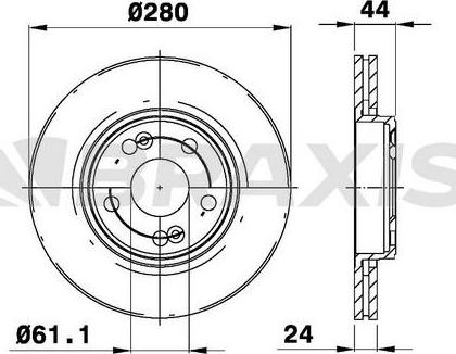 Braxis AE0156 - Bremžu diski www.autospares.lv