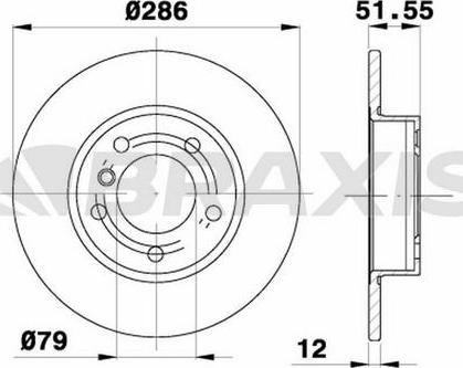 Braxis AE0135 - Bremžu diski autospares.lv