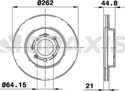 Braxis AE0179 - Bremžu diski autospares.lv