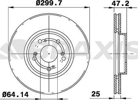 Braxis AE0344 - Bremžu diski www.autospares.lv