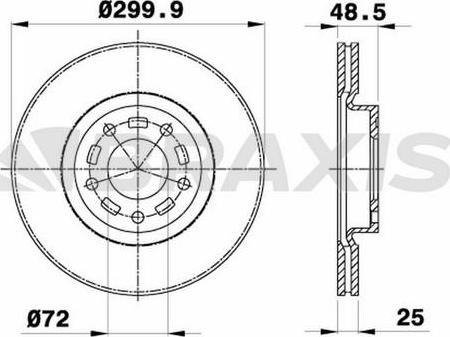 Maxgear 19-1268 - Brake Disc www.autospares.lv